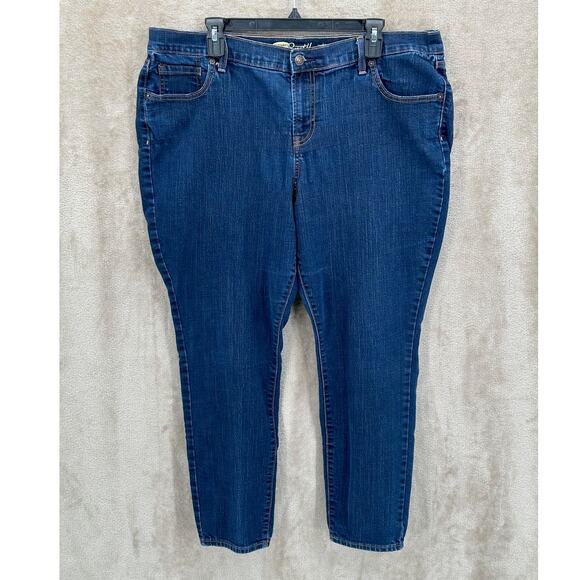 Old Navy Jeans Womens 18 Petite The Sweetheart Skinny Dark Wash Casual Normcore - Picture 1 of 8